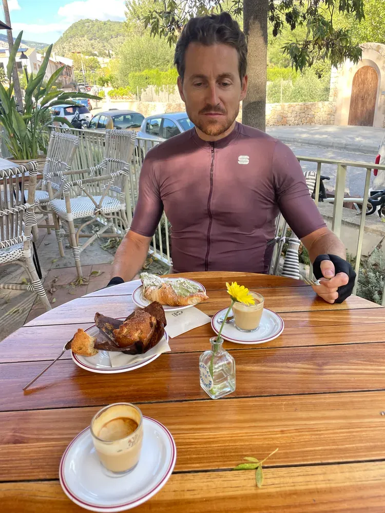 Galilea mountain village summit on Paguera mountain ascent cycling loop in Mallorca